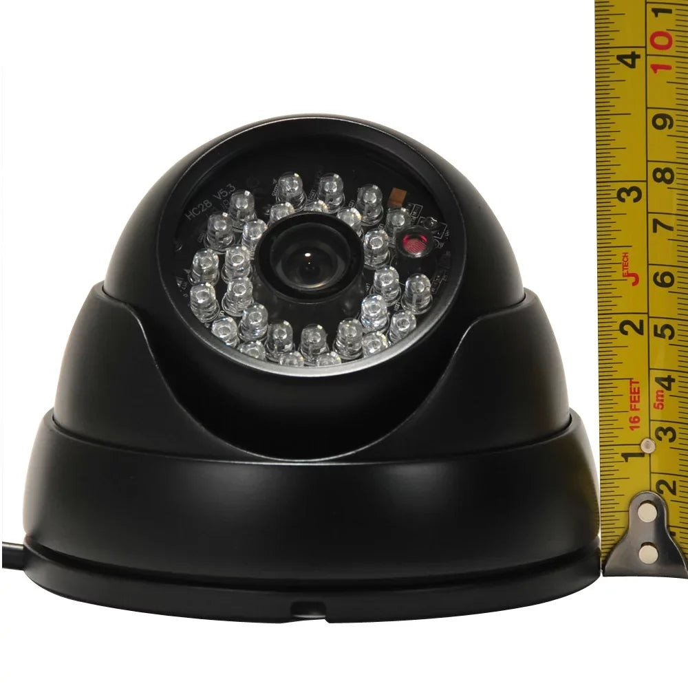 VideoSecu 2 Pack Built-in 1/3 inch  Effio CCD 600TVL Security Camera IR Day Night 3.6mm Wide Angle Lens with 2 Power Supply bwi