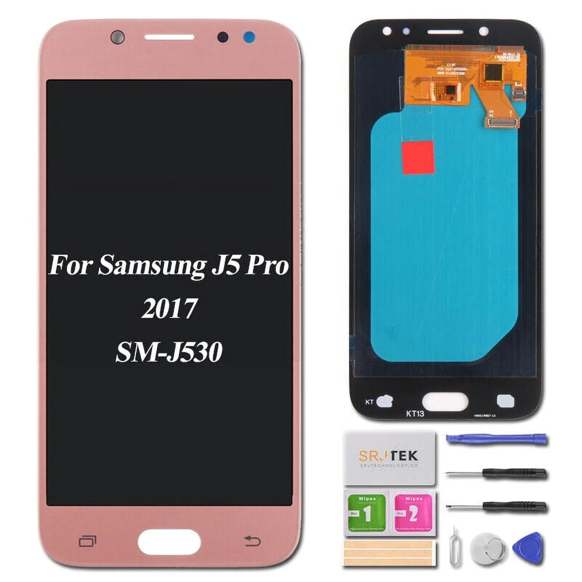 Screen Replacement For  Galaxy J5 Pro 2017 J530 LCD Display Touch Digitizer Assembly Repair Parts(Pink)