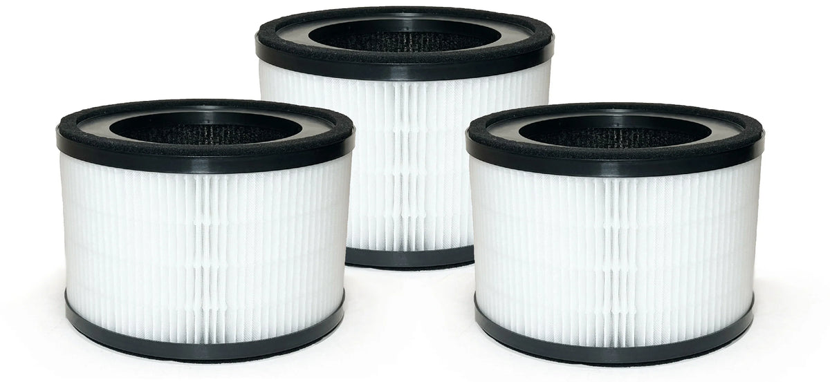 Nispira 3-In-1 MAF-02 High Efficiency True HEPA Activated Carbon Filter Replacement suitable with Miko IBUKI M Air Purifier 3 Pack