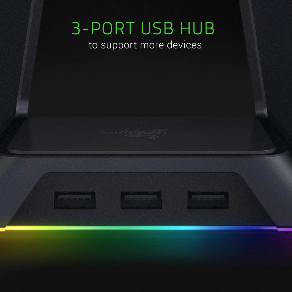 Base Station Chroma - Chroma Enabled Gaming Headset Stand with USB Hub