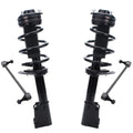 Detroit Axle - Front Struts Sway Bars kit for V6 2009-2018 Dodge Journey Complete 2 Struts w/Coil Spring 2 Front Sway Bar Links 2010 2011 2012 2013 2014 2015 2016 2017 Replacement Struts Assembly