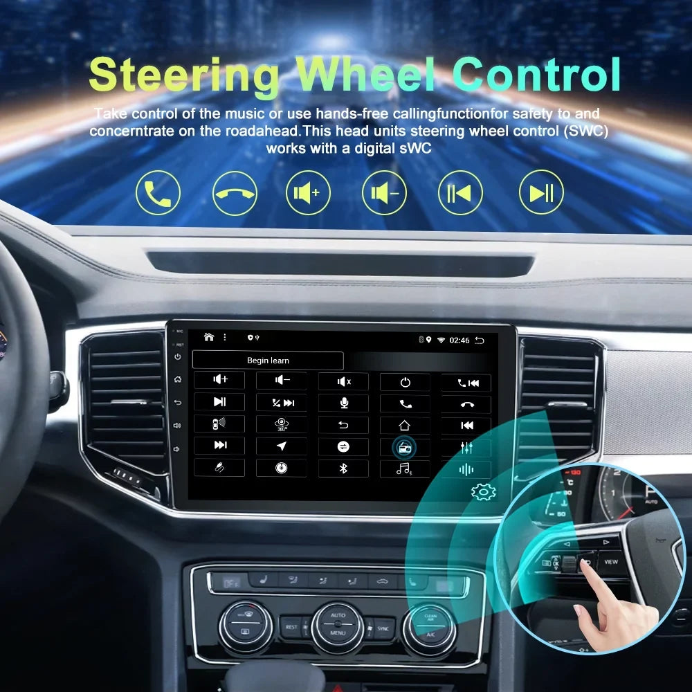 For  RAV4 2013 2014 2015 2016 2017 Android 13 CarPlay Bluetooth 4+64GB  Car Stereo Radio GPS Navigation Player