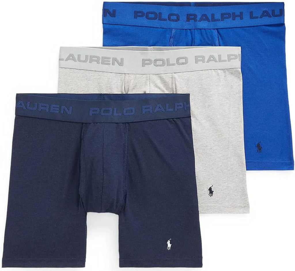 Polo Ralph Lauren Freedom FX: Friction Free Pouch Boxer Brief Cruise Navy/Andover Heather/Rugby Royal