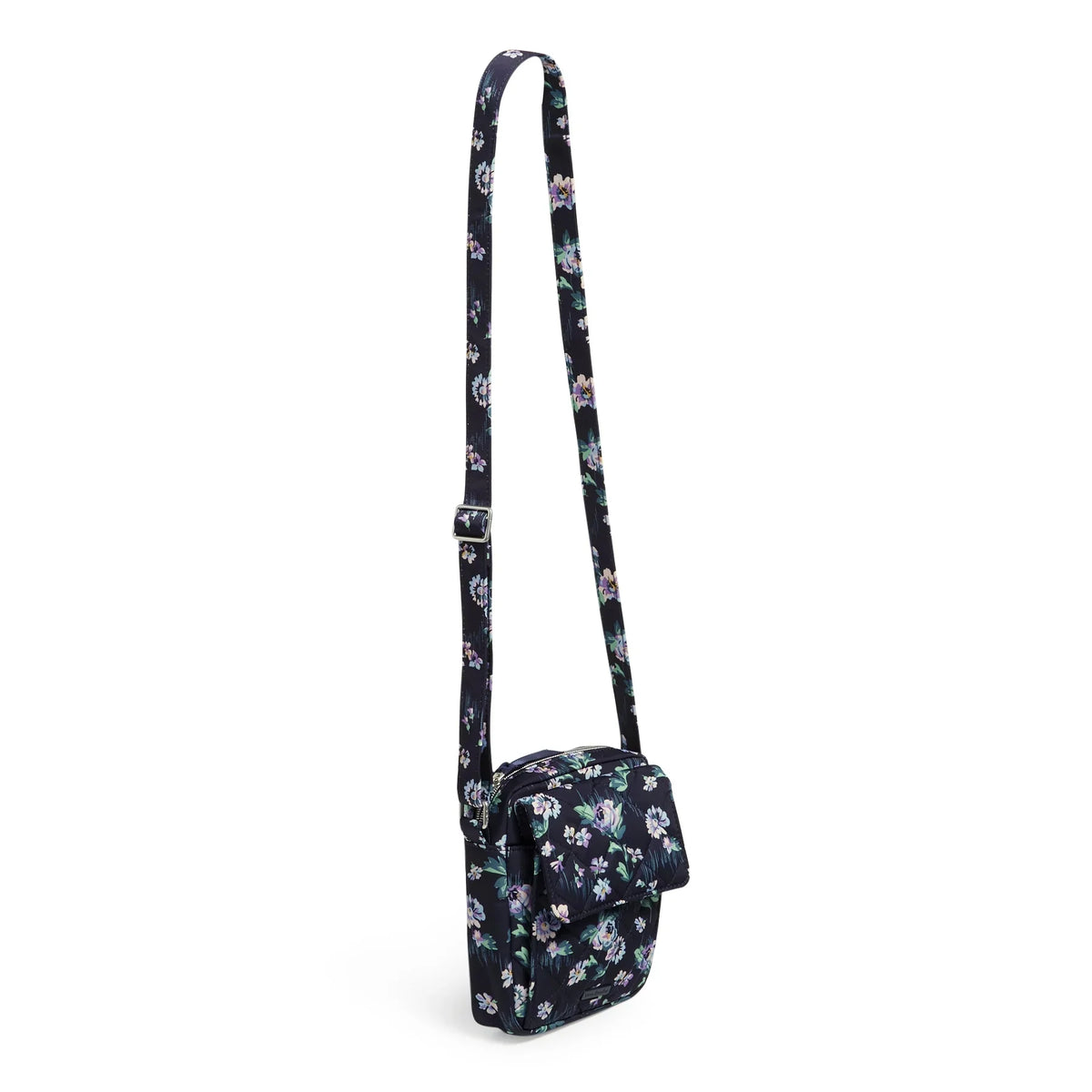 Vera Bradley Women's Performance Twill Small Crossbody Bag Navy Garden