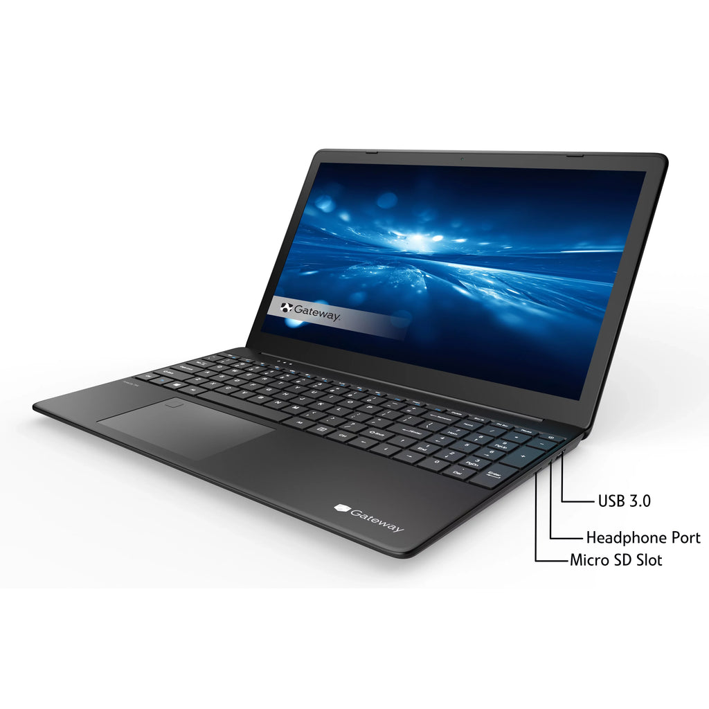 Restored Gateway GWTN156-9BK 15.6" FHD i5-1135G7 2.4GHz  Iris Xe Graphics 16GB RAM 512GB SSD Win 10 Home Black (Refurbished)