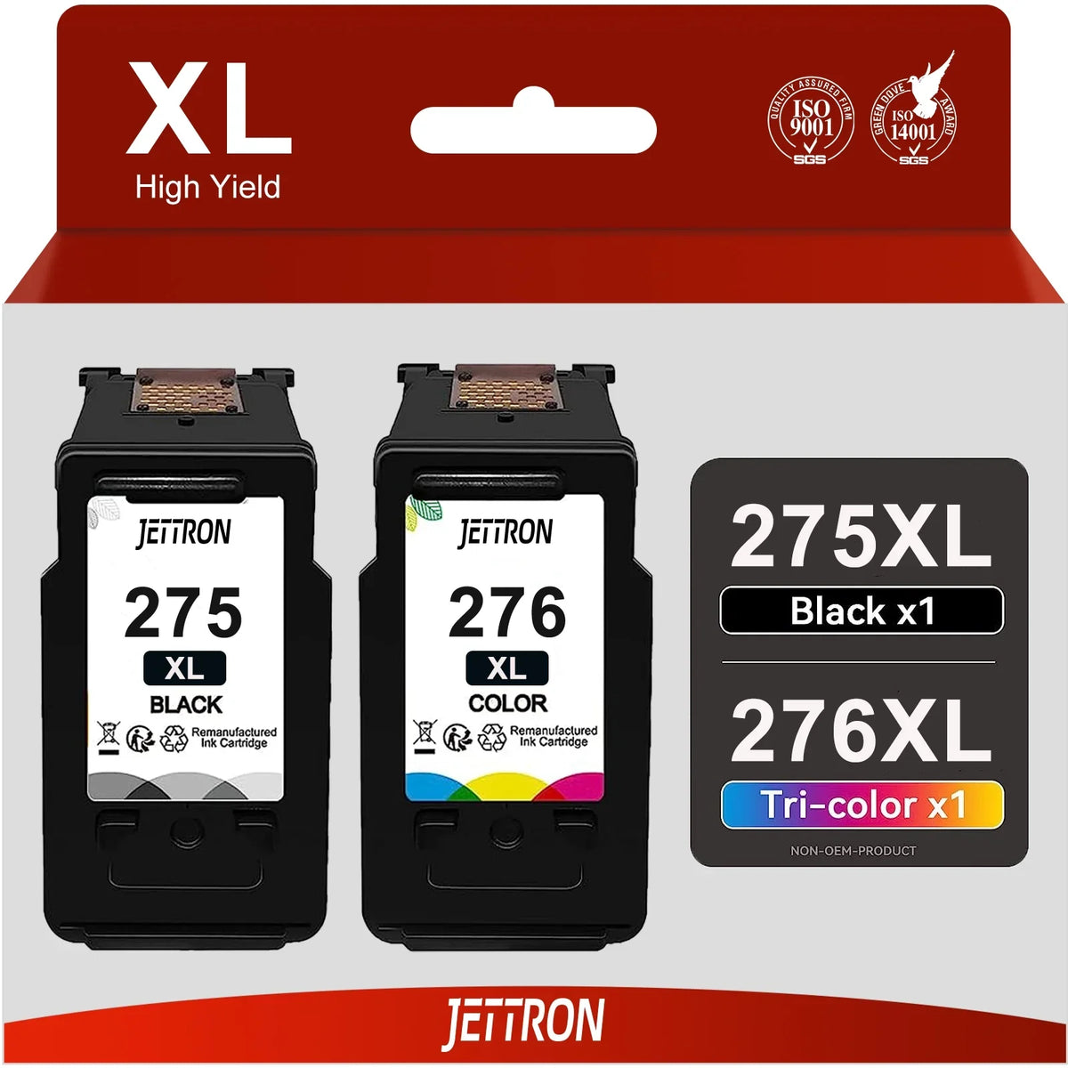 PG275XL Ink Cartridge for  ink 275 and 276 for PG275 and CL276  Printer Ink for  PIXMA TS3522 TS3520 TS3500 TR4722 TR4720 TR4700 Printer