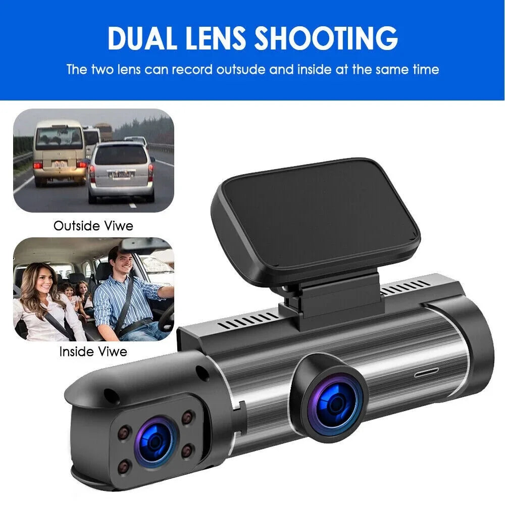 G·PEH Dash Cam - Ensure Your Road Safety with Dual Lens Front and Inside Recording