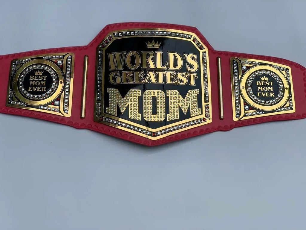 World Greatest Mom Gift Red Championship Belt