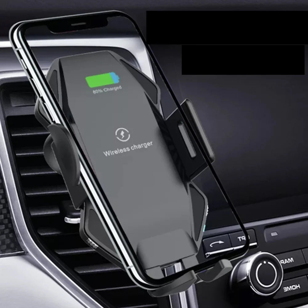 Wireless Car Charger, Saoqi 10W Smart Sensor Auto Clamping Air Vent Dashboard Windshield Car Phone Holder Mount, suitable for iPhone, , Google, , etc