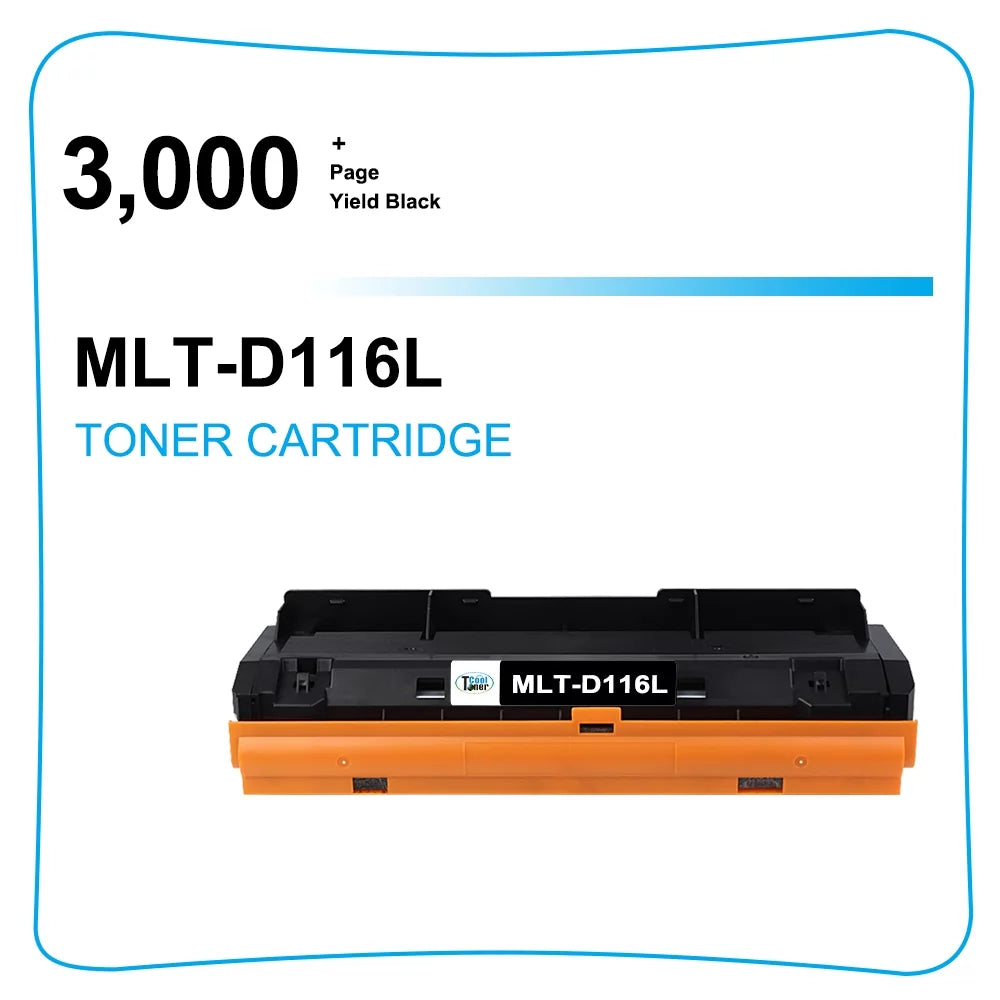 Cool Toner matching Toner for  116L MLTD116L D116L MLT-D116L SL-M2625D SL-M2825DW SL-M2835DW (Black, 6 Pack)