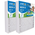 20x25x5 Air Filter MERV 8 Comparable to MPR 700 & FPR 5 suitable with Honeywell FC100A1037 Replacement Filter 2 Pack by AIRX FILTERS WICKED CLEAN AIR.
