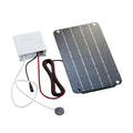 oshhnii Solar Air Pump,Aquarium Air Pump Oxygenator Silent Eco Friendly,6V Solar Pond Aerator Solar Powered Pond Pump for Hydroponics