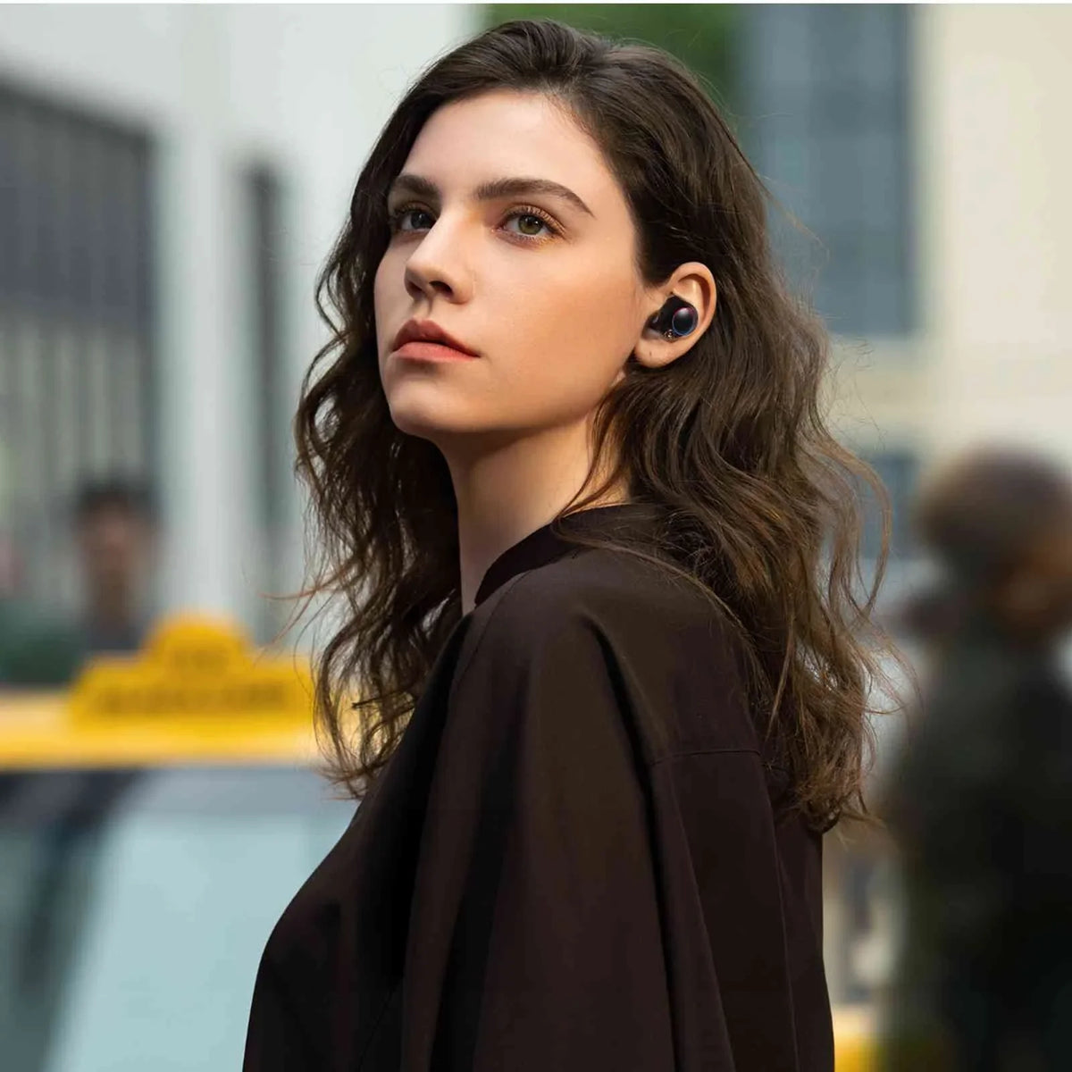 UrbanX True Wireless Bluetooth Earbuds + Charging Case, Black, Dual Connect, IPX5 moisture Resistance, Bluetooth 5.2 Connection, Balanced, Bass Boost appropriate with  K5 play
