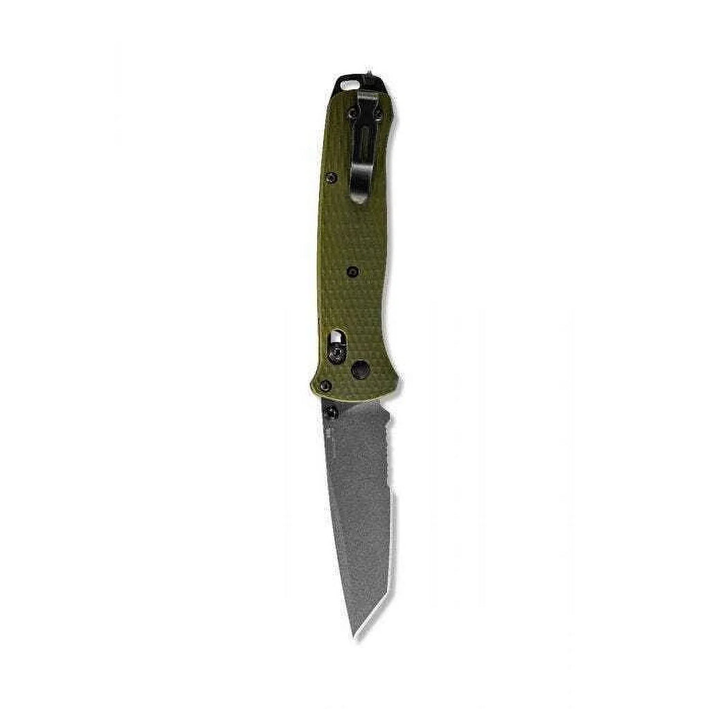 Benchmade 537SGY-1 Bailout Axis Serrated Tanto Grey Coated  CPM-M4 Super Tool Steel Knife