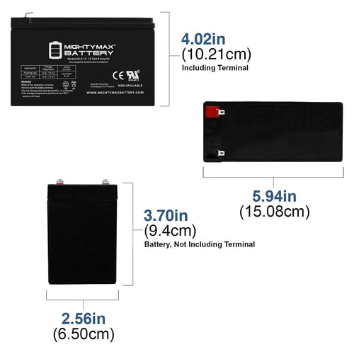 12V 8Ah SLA Battery Replacement for Electric Trolling Motor - 8 Pack