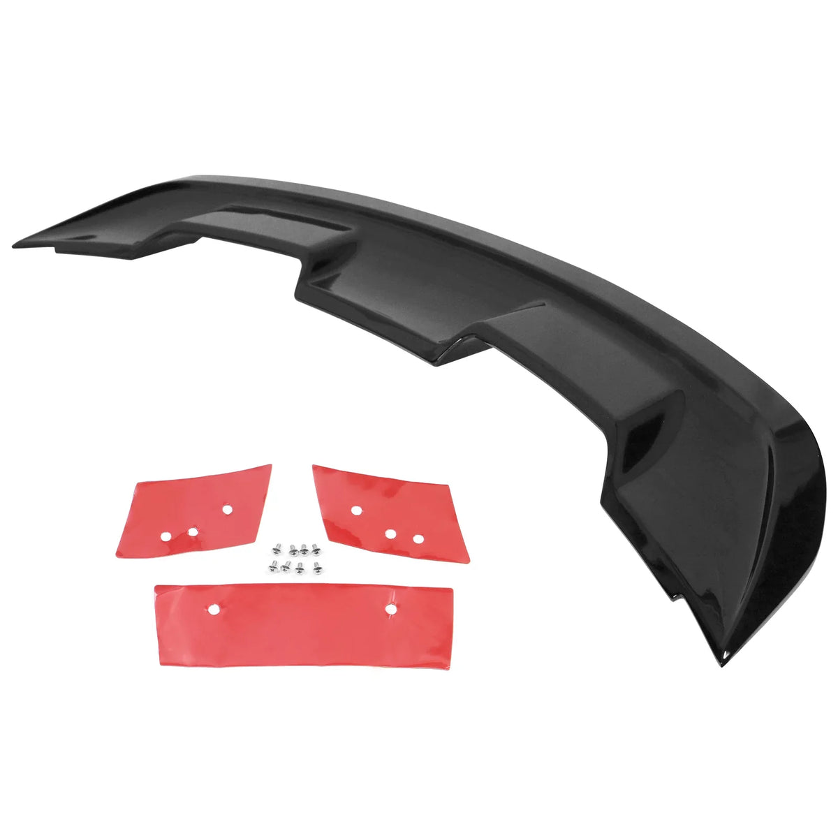 Ikon Motorsports appropriate with 15-23  Mustang Coupe GT500 Style Rear Trunk Spoiler Wing Gloss Black - ABS 2015 2016 2017 2018 2019 2020