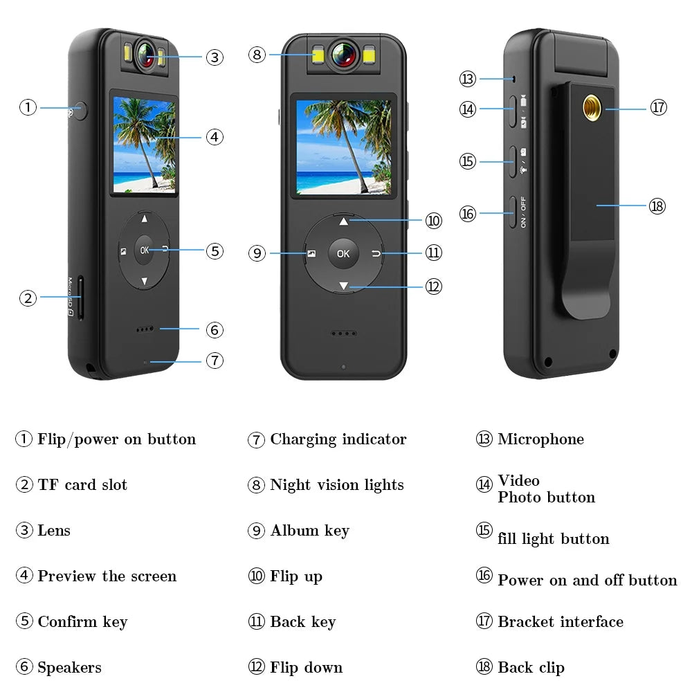 CS09 4K wide-angle camera action camera is suitable for outdoor sports recording and cycling recorders.