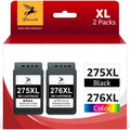 275XL Ink Cartridges Replacement for  Ink 275 and 276 for PIXMA TS3520 TS3522 TS3500 TR4720 TR4700 Printers(Black and Color, 2 Pack)