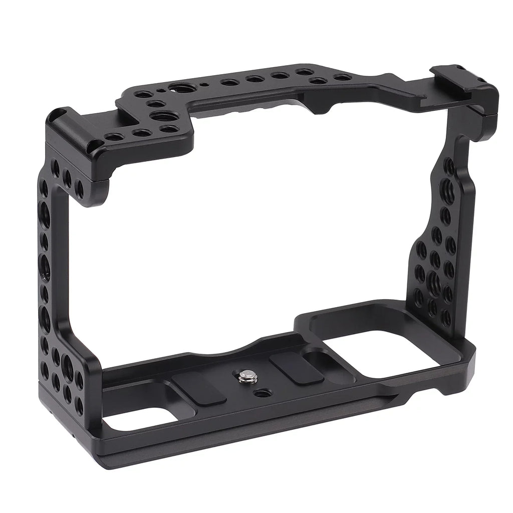 Cage Aluminum Alloy Video Cage Replacement for  A7M3 A7R3 A9 Mirrorless with Cold Shoe Mount 14 Inch & 38 Inch Screw Holes