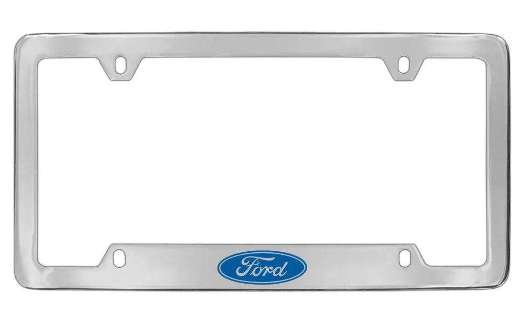 Logo Chrome License Plate Frame Holder