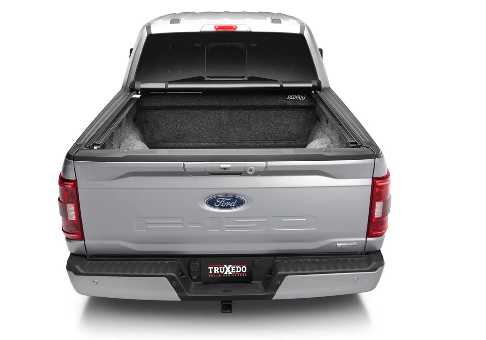 TruXedo Pro X15 Soft Roll Up Truck Bed Tonneau wrap | 1498301 | matching with 2015 - 2023  F-150 6' 7" Bed (78.9") , Black