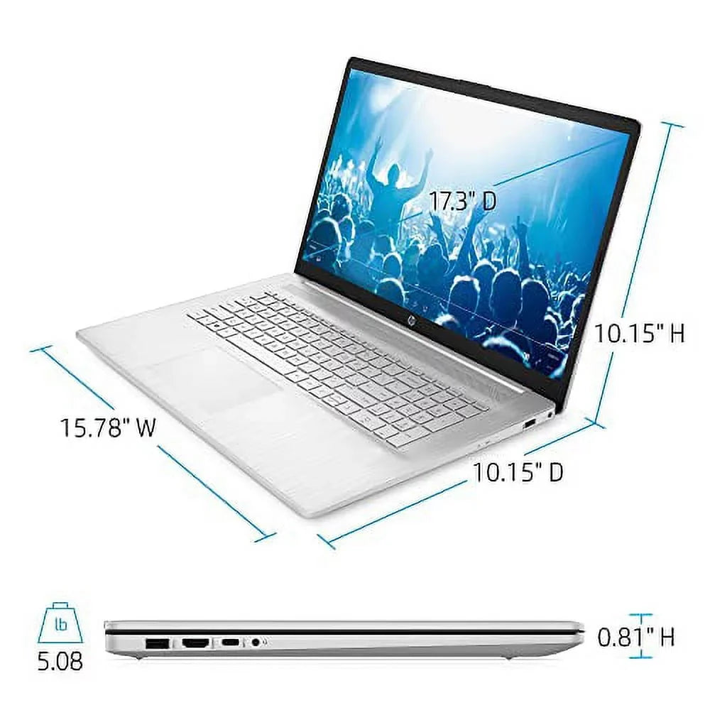 High Performance Business Laptop 2022, 17.3" FHD IPS,  i5-1135G7 4-Core, Iris Xe Graphics, 12GB DDR4, 256GB SSD, USB-C, Fullsize Backlit Keyboard, Windows 11, COU 32GB USB