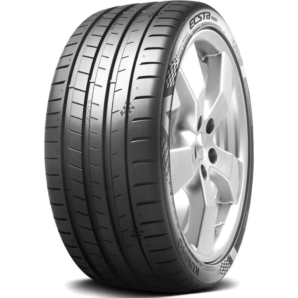 Pair of 2 (TWO) Kumho Ecsta PS91 235/40ZR18 95Y XL High Performance Tires Fits: 2012-18  Focus Titanium, 2017-23 Honda Civic Sport Touring