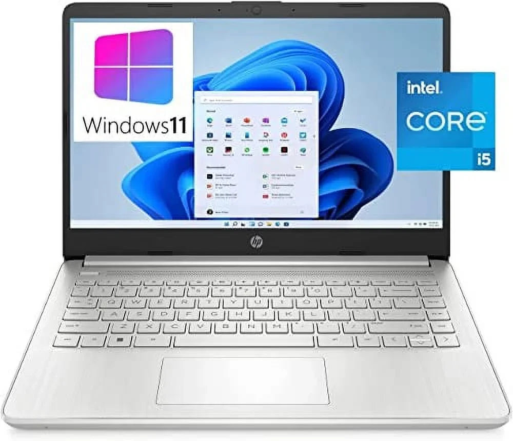 2023 Newest 14 Laptop, 14" Display,  Core i5 1135G7 Processor, 32GB RAM, 1TB SSD,  Iris Xe Graphics, Bluetooth, Webcam, HDMI, Windows 11 Home, Natural Silver