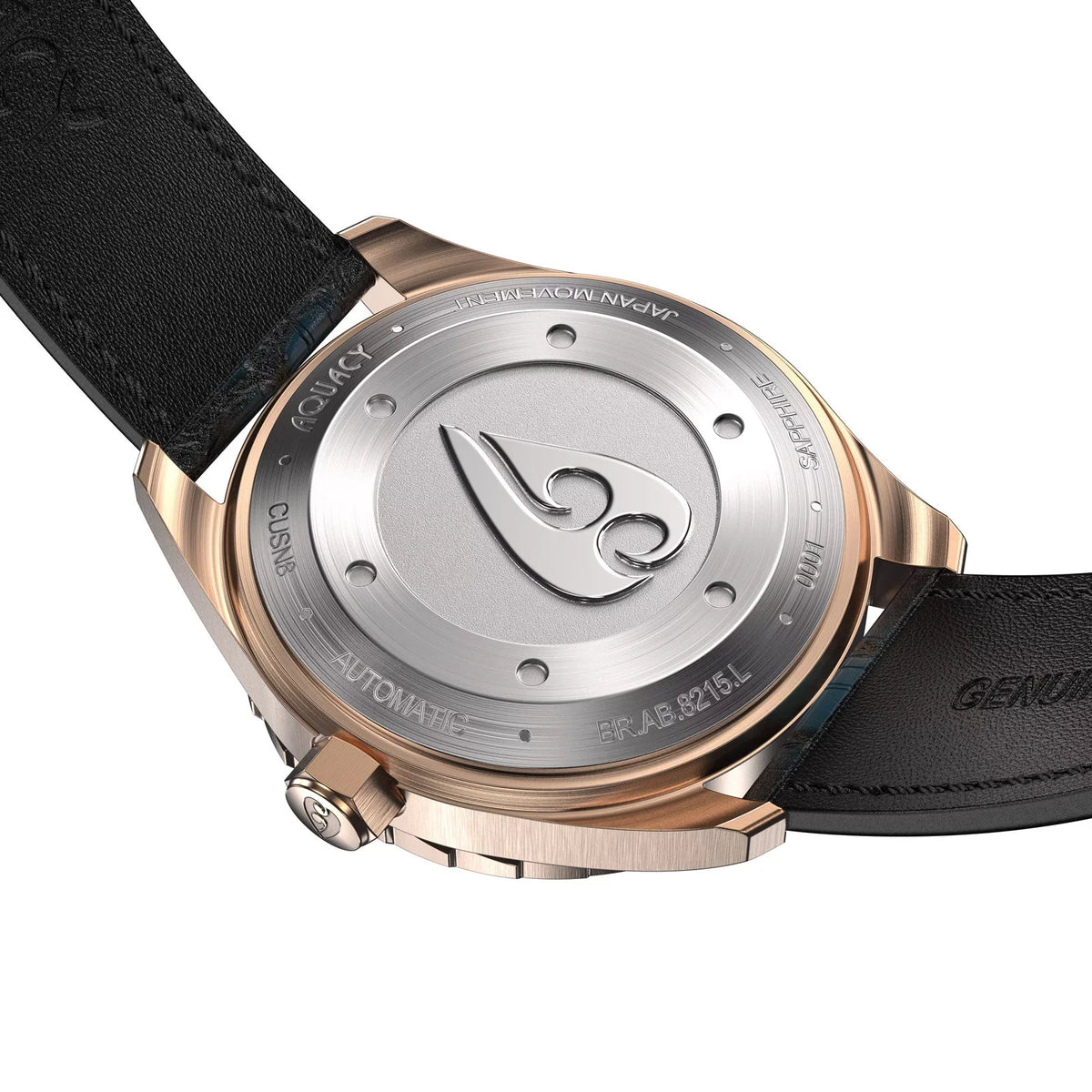 Aquacy Bronze CuSn8 Abalone Automatic Diver Watch BR.AB.8215.L - Screw Down 316L Stainless Case Back - 200M liquid Resistance - 40 Hours Approx Power Reserve Dive Swimming Wrist Watches For Men