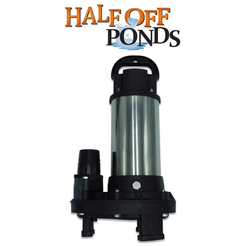 HALF OFF PONDS Piranha Series 5,500 GPH Direct Drive Submersible Pump for aqua Gardens, Ponds and Waterfalls - PN-5500