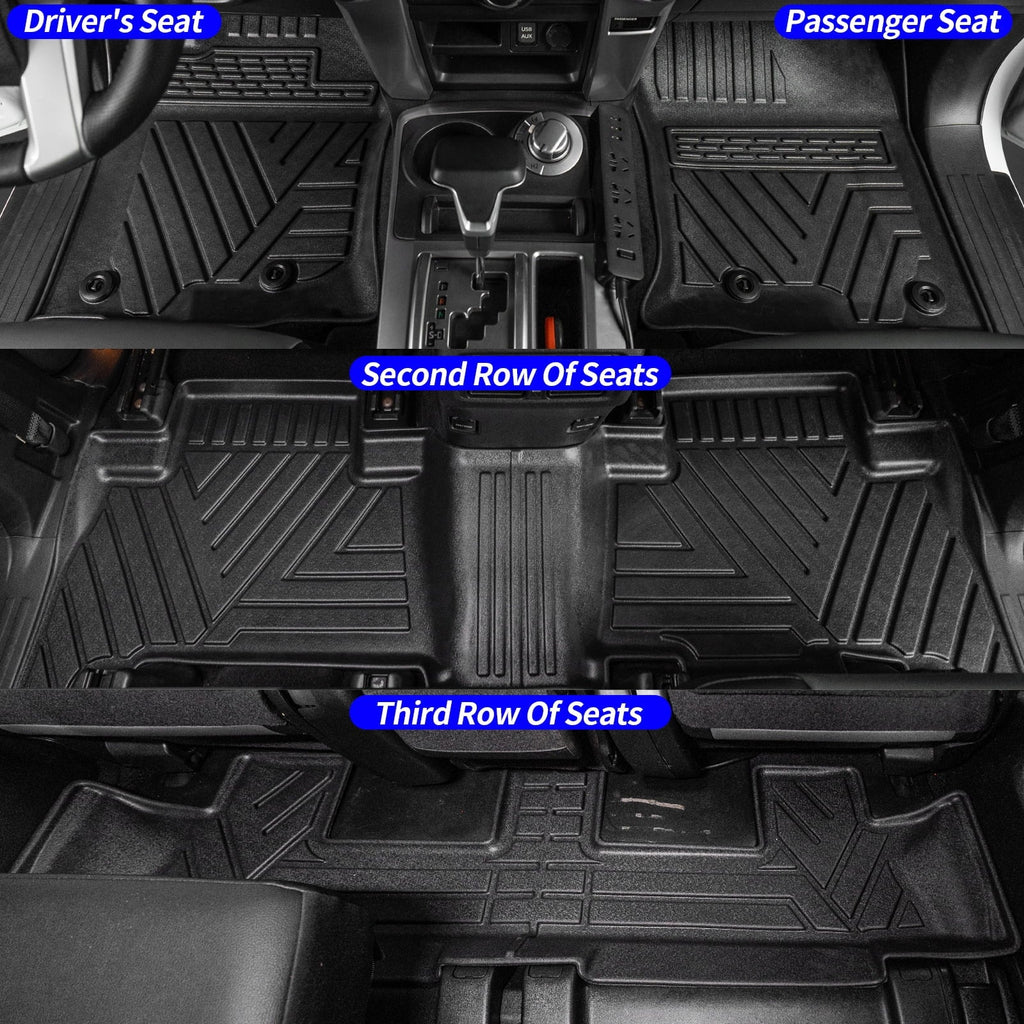 Fit 2013-2023  4Runner 7 Seats Floor Mats Trunk Mat Cargo Mat Cargo Liner Accessories