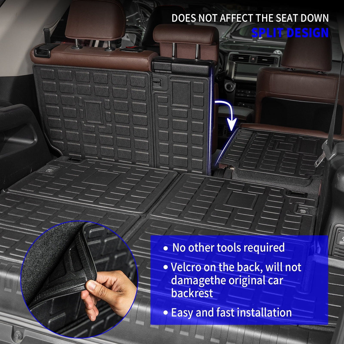 Fit 2013-2023  4Runner 7 Seats Floor Mats Trunk Mat Cargo Mat Cargo Liner Accessories
