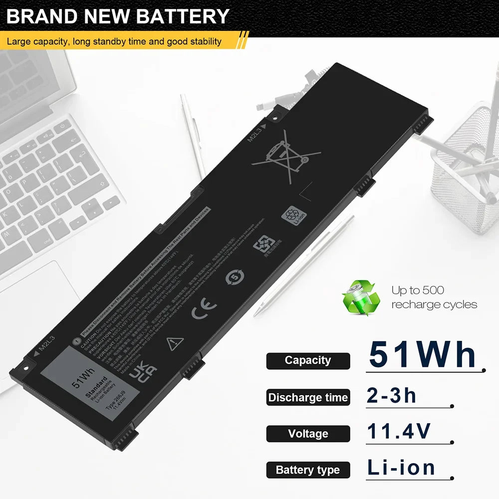 FOR  G3 3590 G5 5500 G5 SE 5505 11.4V 51WH 4255MAH LI-ION BATTERY 415CG