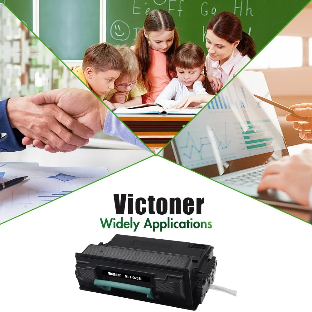Victoner 3-Pack matching Toner for  MLT-D203L Use With ProXpress SL-M3320ND M3820 M3820ND M3820DW M4020ND Ptiner Black