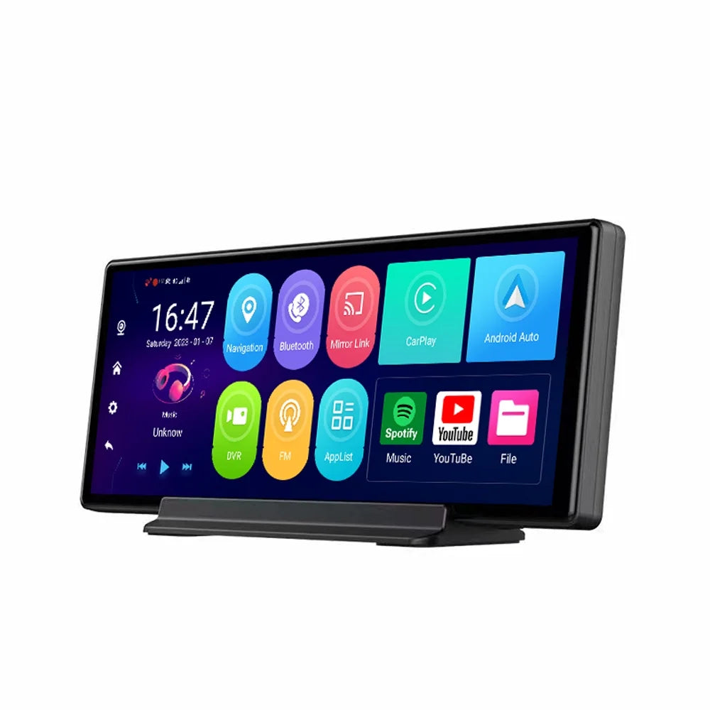 Anself 10.26 Inch Dual Camera Car DVR Android 10.0 GPS Navigation Dashcam WIFI