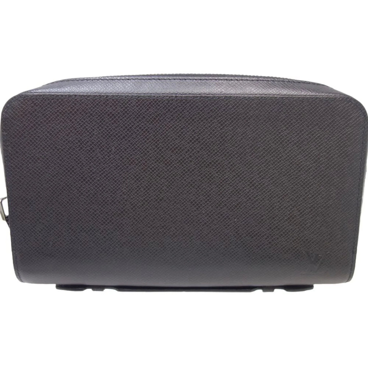 Pre-Owned Louis Vuitton Taiga LOUIS VUITTON Zippy XL M42097 Long Wallet Ardoise 083562 (Good)