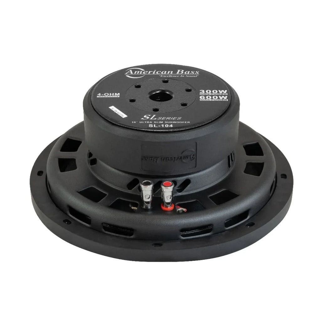 American Bass 10 Slim Mount Wooofer 500 Watts Max 4 Ohm Svc