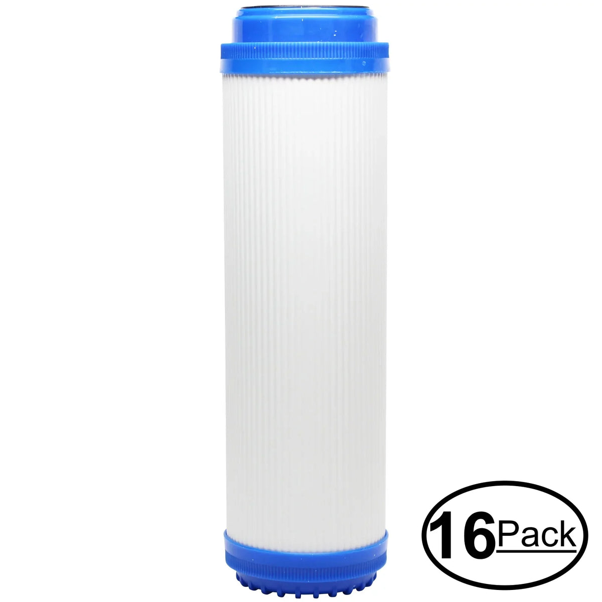 16-Pack Replacement for iSpring RCC1P Granular Activated Carbon Filter - Universal 10-inch Cartridge for iSpring 123Filter 5-stage 100GPD Reverse Osmosis moisture Filter - Denali Pure Brand
