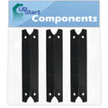 3-Pack BBQ Grill Heat Shield Plate Tent Replacement Parts for Charmglow 81022501 - appropriate Barbeque Porcelain Steel Flame Tamer, Flavorizer Bar, Vaporizer Bar, Burner wrap 17 3/4"