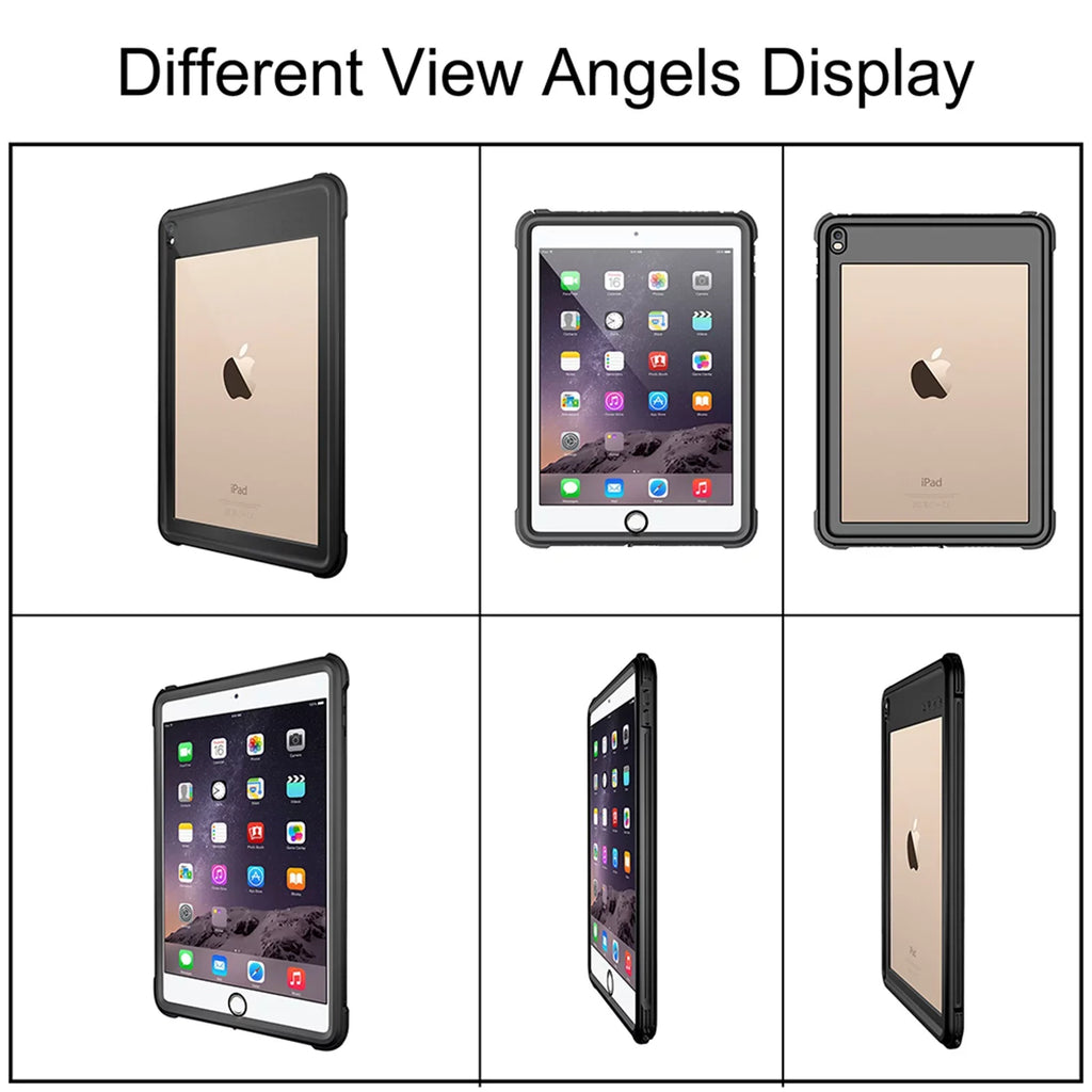 UUCOVERS iPad Air 3 Case 2019 Waterproof, iPad Pro 10.5 Case Rugged Full Body Protective Transparent wrap with Built in Screen Protector Shockproof Case for iPad Air 3 2019/ iPad Pro 10.5 2017,Black