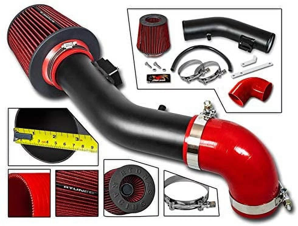 RTUNES RACING - BLACK - SHORT RAM INTAKE appropriate For 2005-2010 CHEVROLET COBALT 05-10 CHEVROLET COBALT 2.2L I4 / 05-08 CHEVROLET COBALT SS 2.4L I4