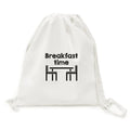 English Language Culture Common Sense Restaurant Backpack Canvas Drawstring Reusable Mesh Shopping Bag
